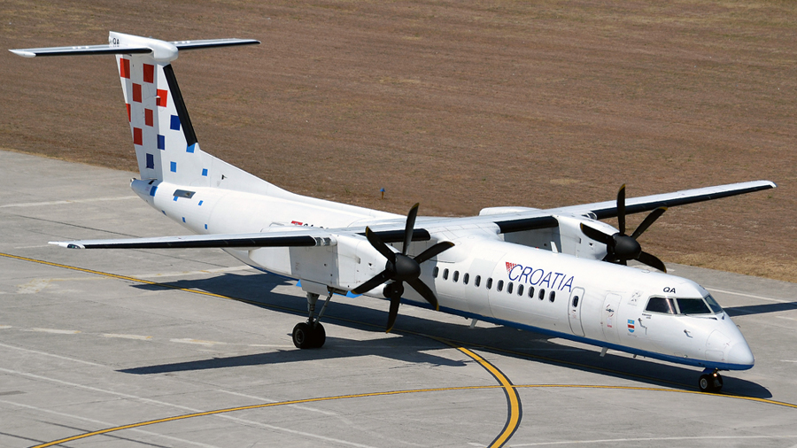 Dash 8-Q400 za pogon koristi turbo-prop motor